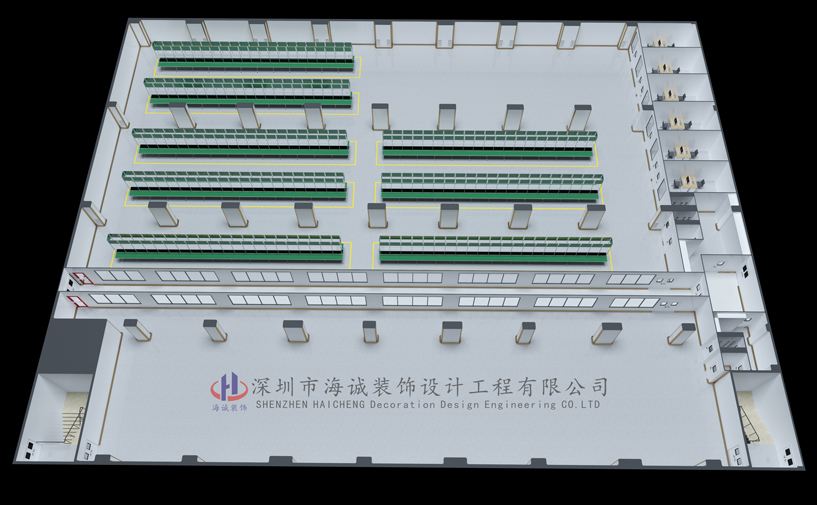 寧波東欣電子13000平廠房裝修